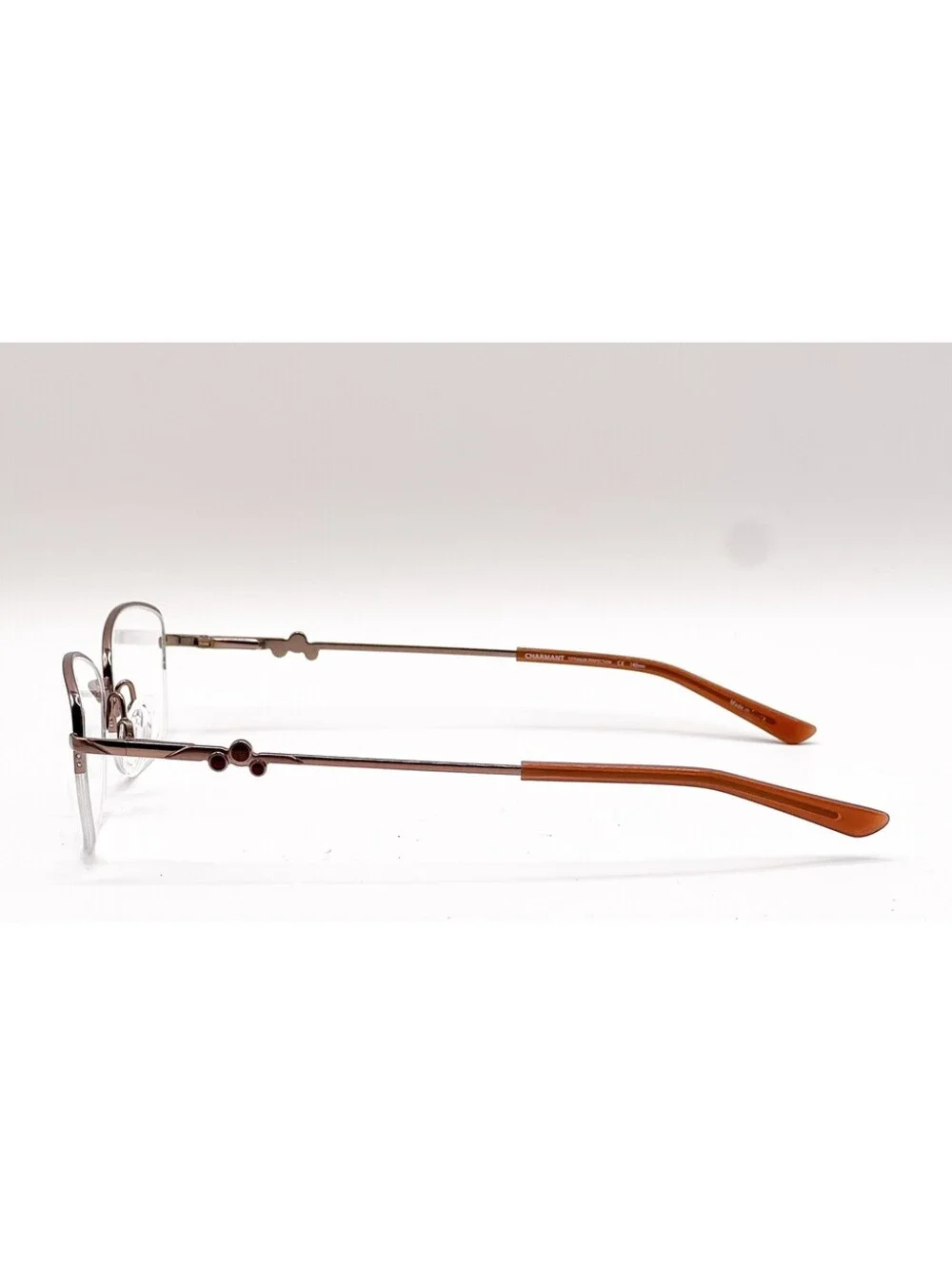 Charmant CH29211 LB Light Brown Oval Authentic Eyeglass Frames 52-16-140